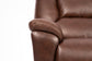 Plush Leather Power Gliding Recliner with Power Headrest & Lumbar