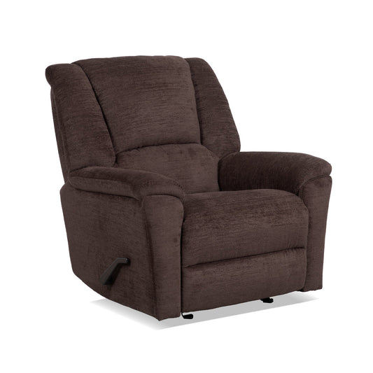 Plush Fabric Gliding Recliner