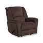 Plush Fabric Gliding Recliner