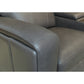 Wyatt Gunmetal Leather Power Reclining Sectional with Power Headrest & Lumbar