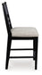 Greddinton Upholstered Barstool (2/CN)