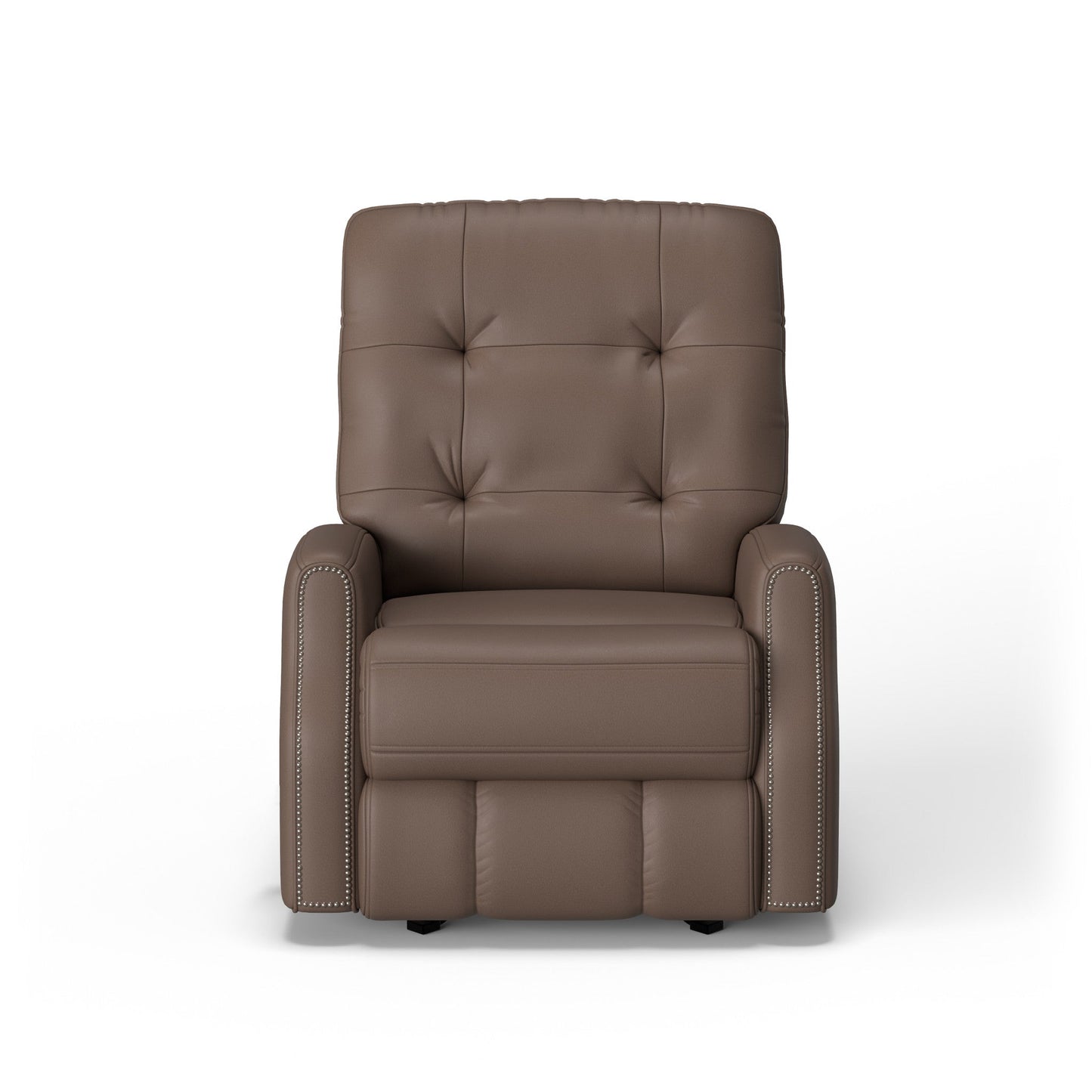 Devon Leather Power Rocking Recliner with Power Headrest