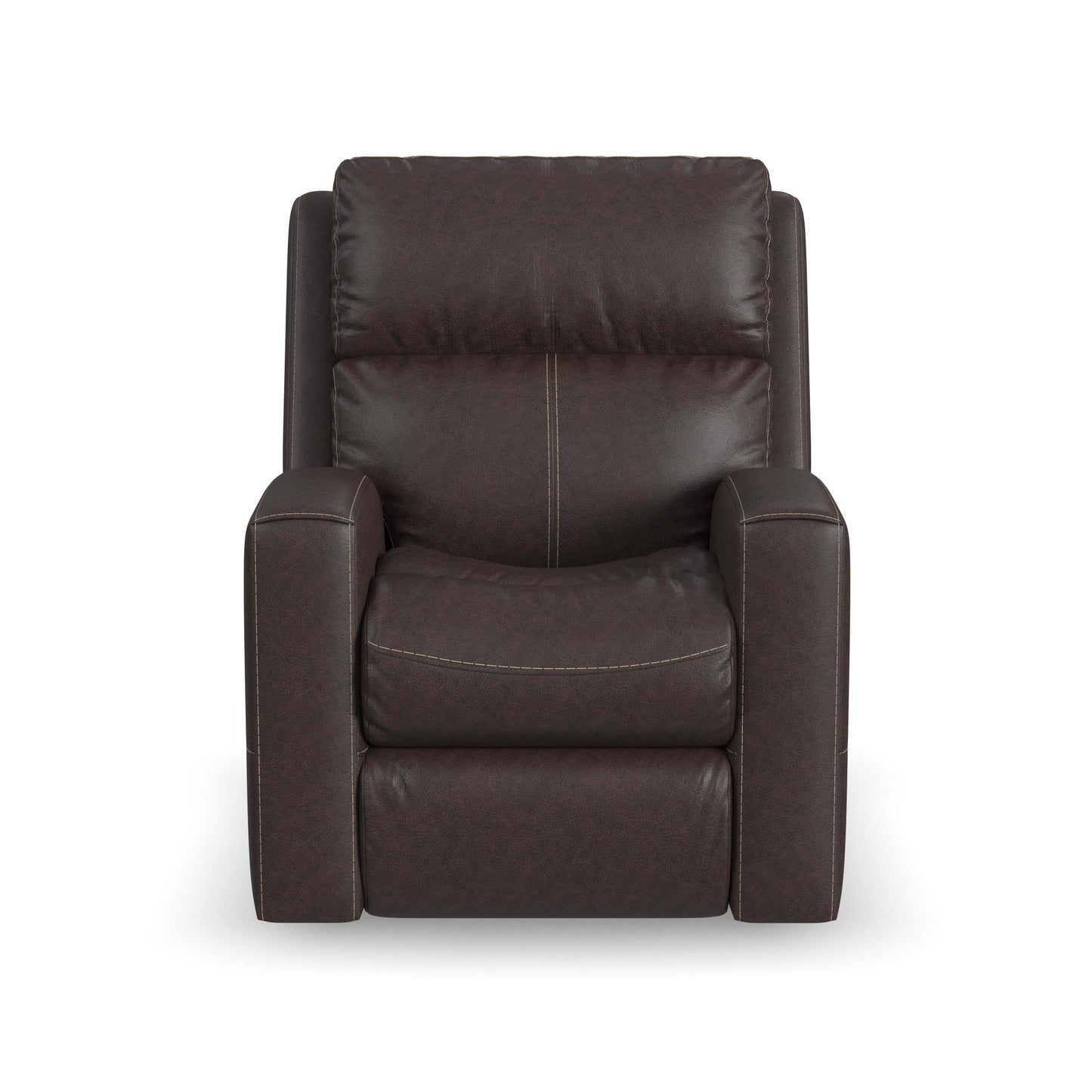 Score Leather Power Recliner with Power Headrest & Lumbar