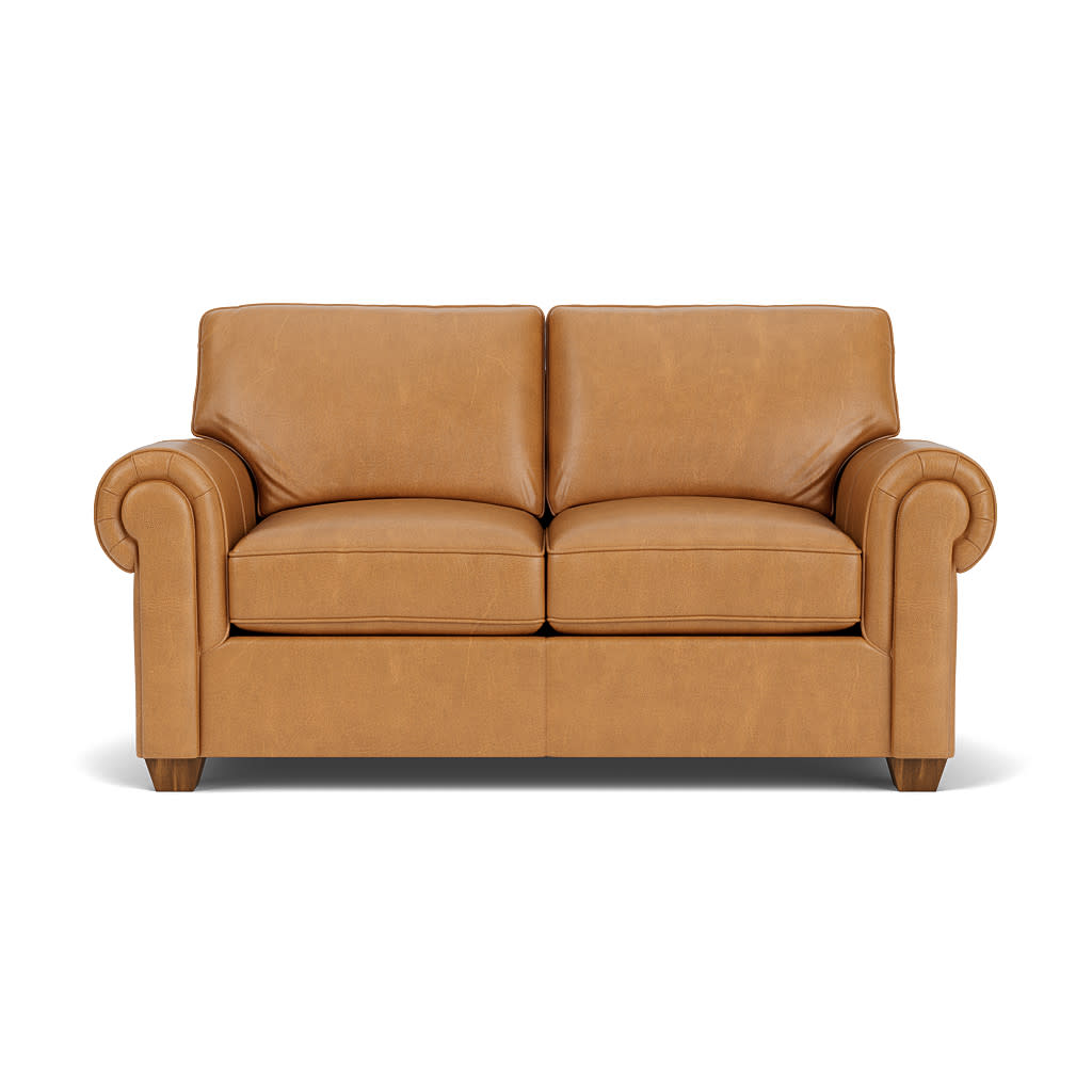 Carson Leather Loveseat