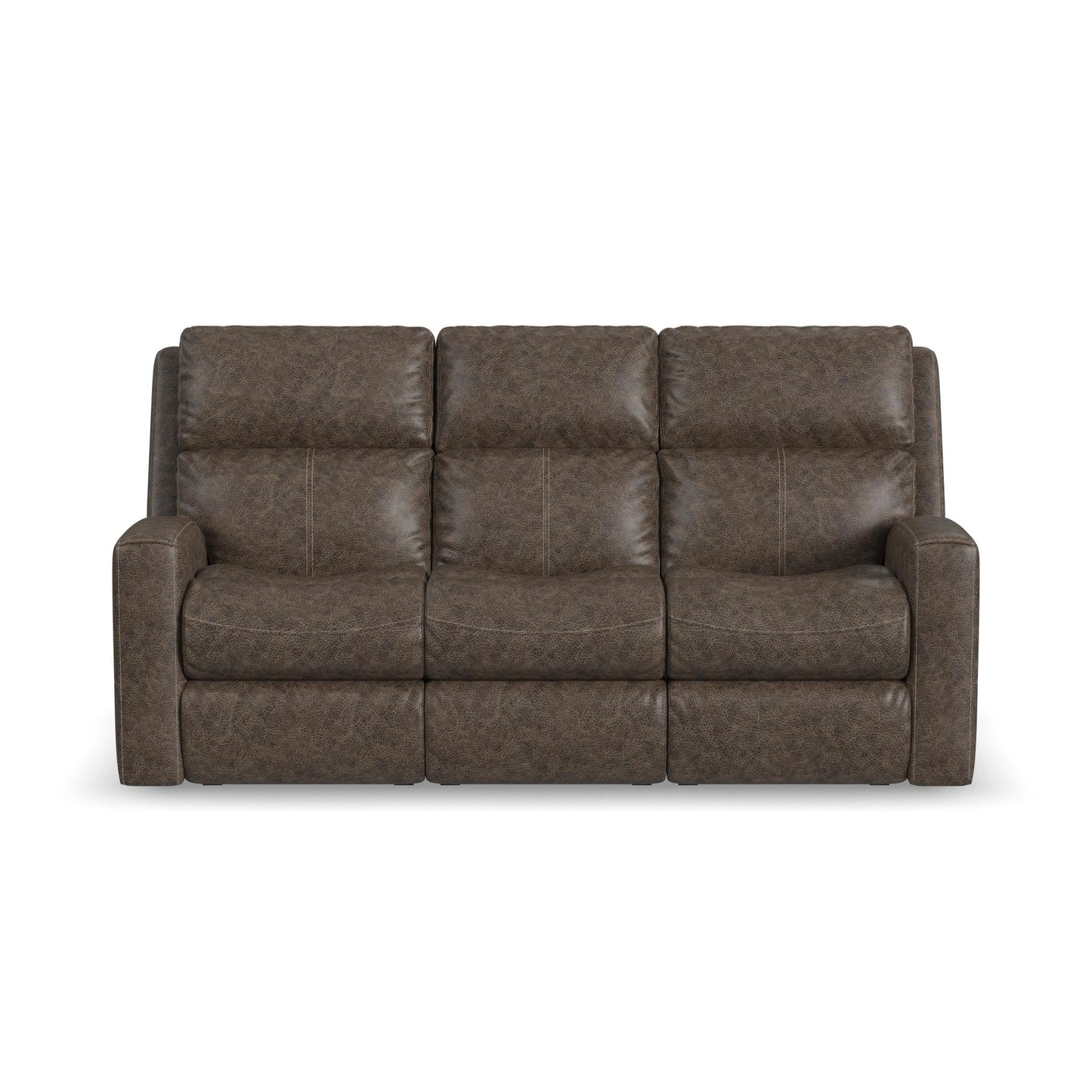 Score Leather Power Reclining Sofa with Power Headrests & Lumbar