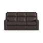 Score Leather Power Reclining Sofa with Power Headrests & Lumbar
