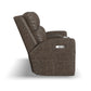 Score Leather Power Reclining Loveseat with Console & Power Headrests & Lumbar