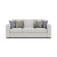 Collins Fabric Three-Cushion Sofa