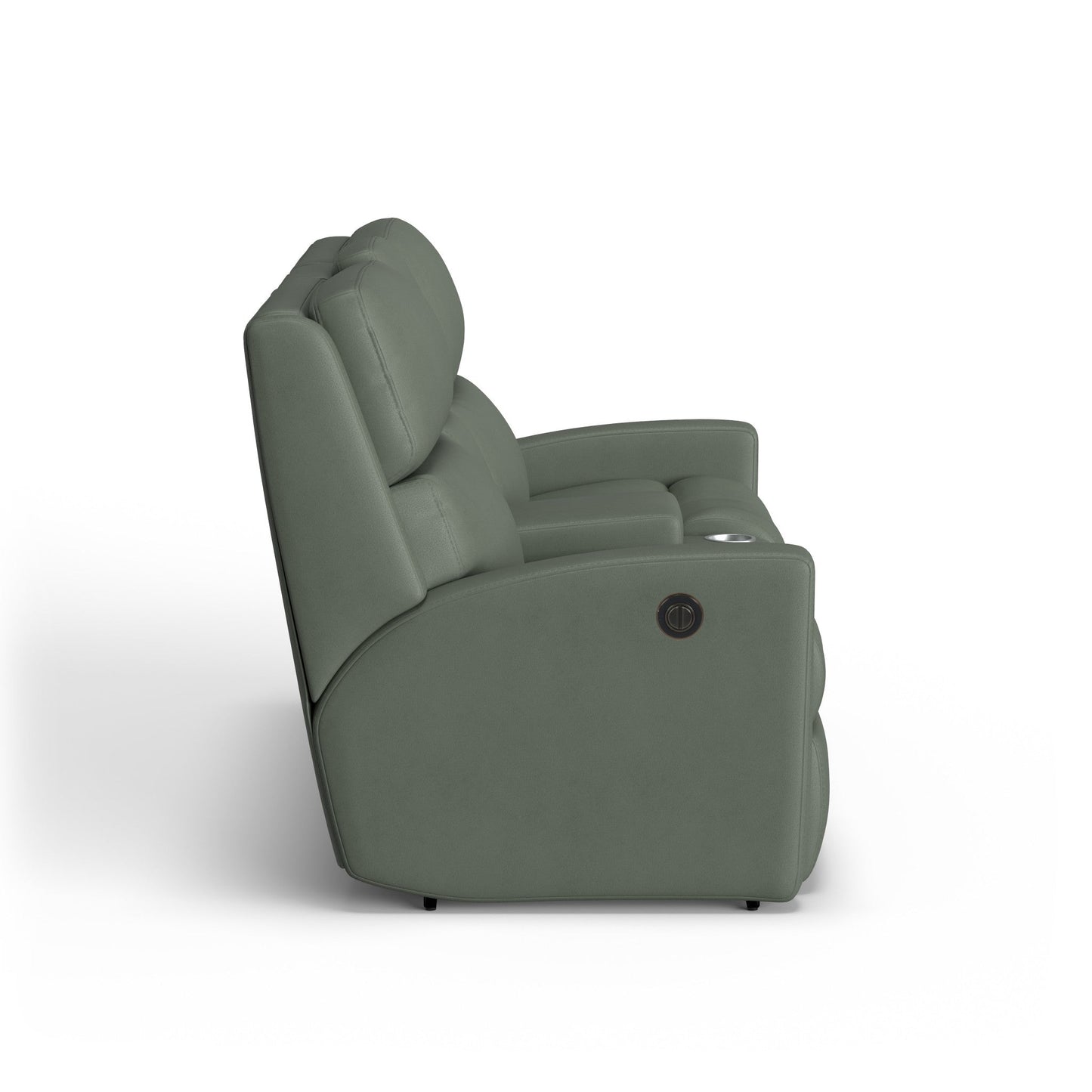 Catalina Leather Power Reclining Loveseat with Console