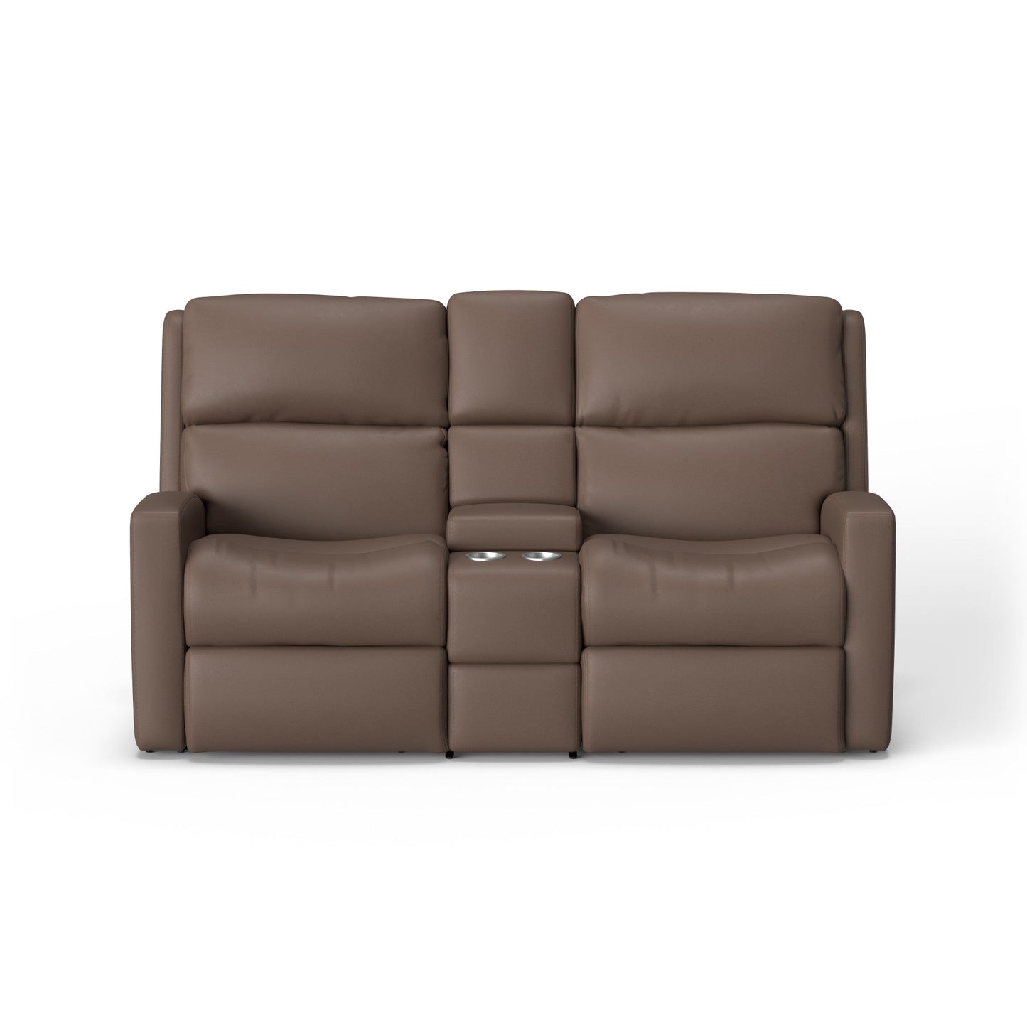Catalina Leather Power Reclining Loveseat with Console