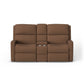 Catalina Leather Power Reclining Loveseat with Console & Power Headrests