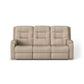 Arlo Leather Power Reclining Sofa with Power Headrests & Lumbar