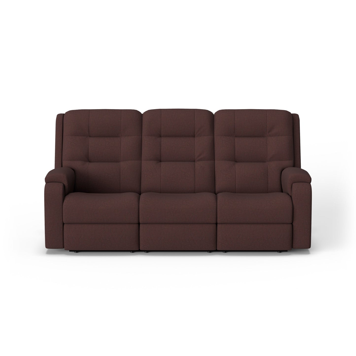 Arlo Leather Power Reclining Sofa with Power Headrests & Lumbar