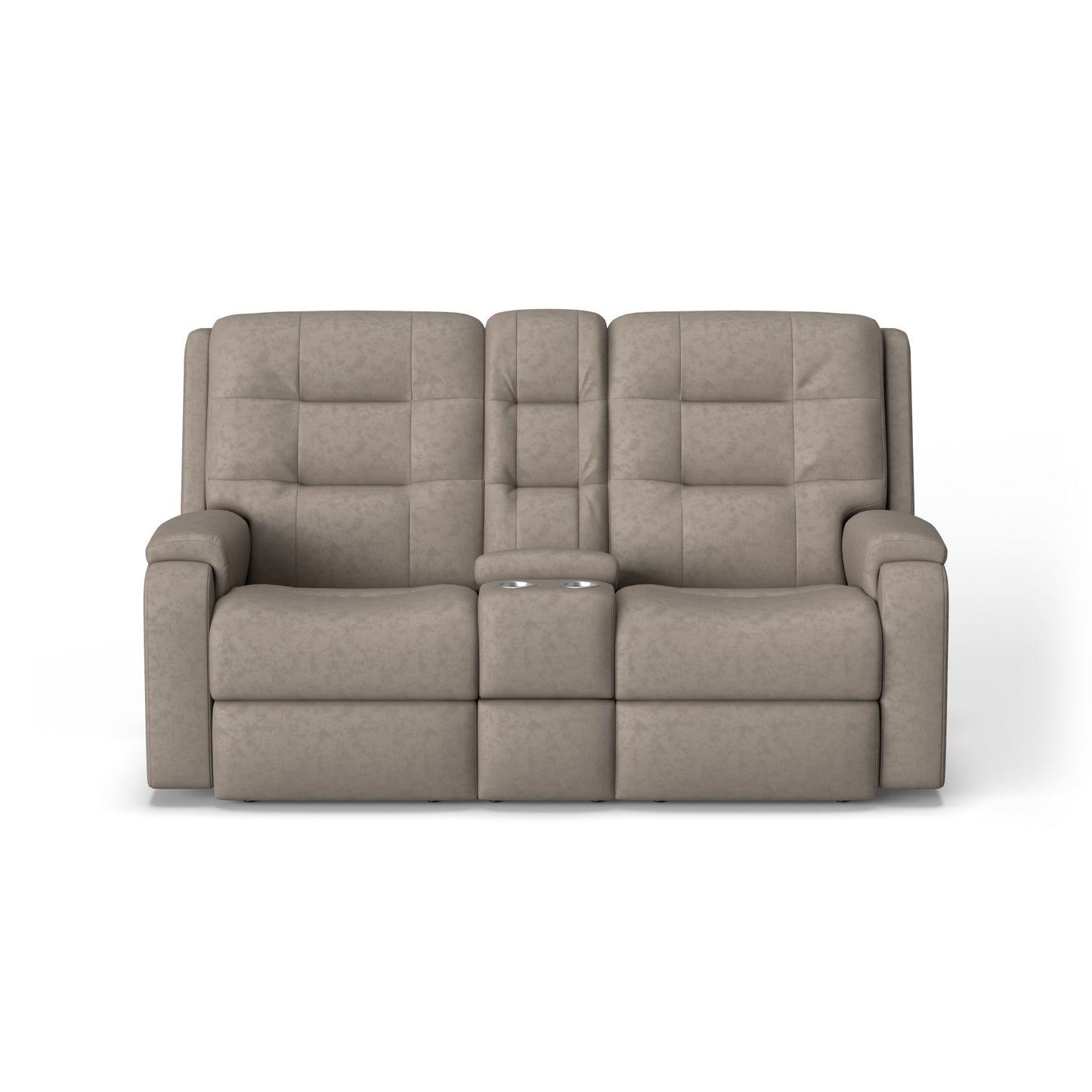 Arlo Leather Power Reclining Loveseat with Console
