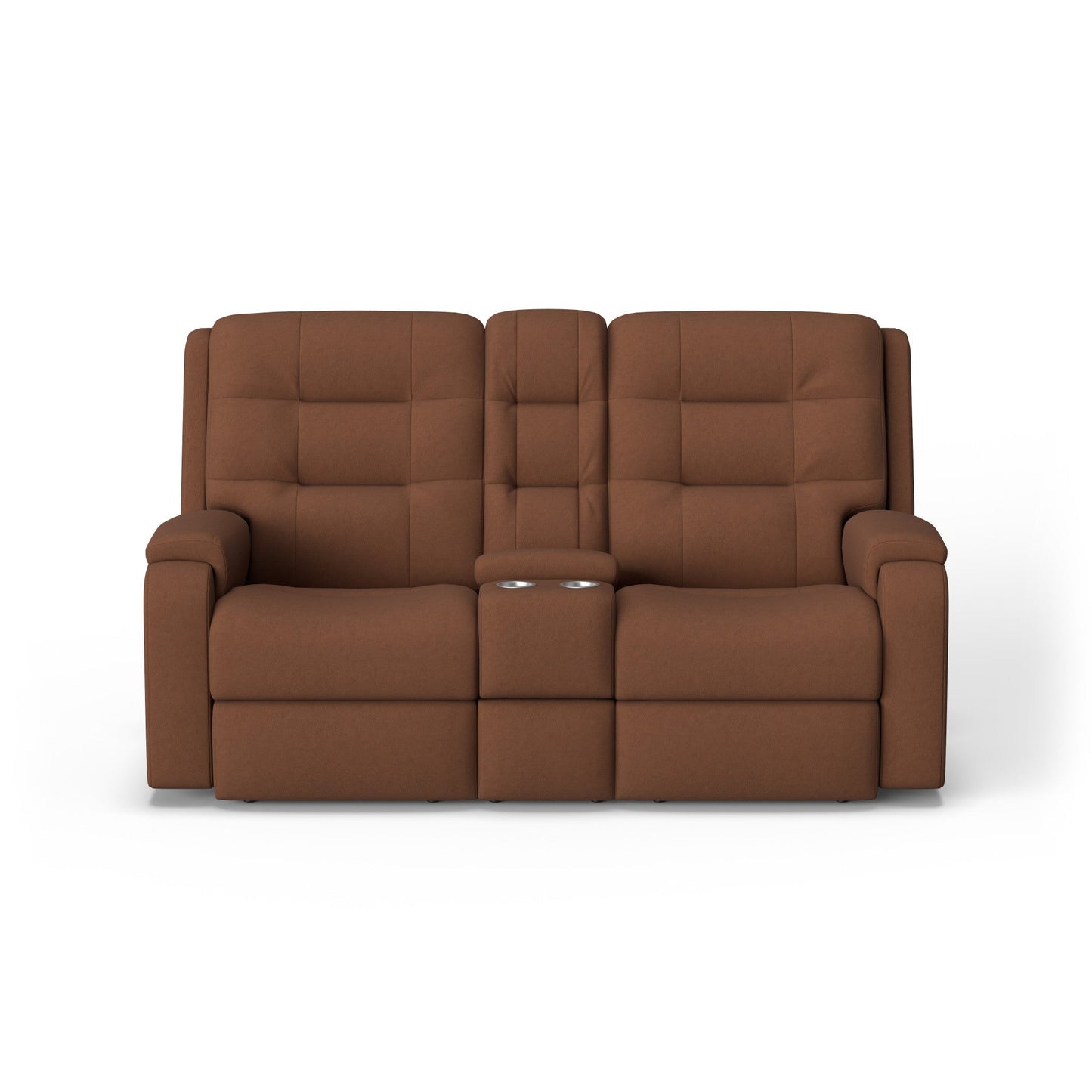 Arlo Leather Power Reclining Loveseat with Console