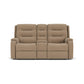 Arlo Leather Reclining Loveseat with Console