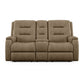 Arlo Leather Power Reclining Loveseat with Console & Power Headrests