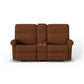 Davis Fabric Power Reclining Loveseat with Console
