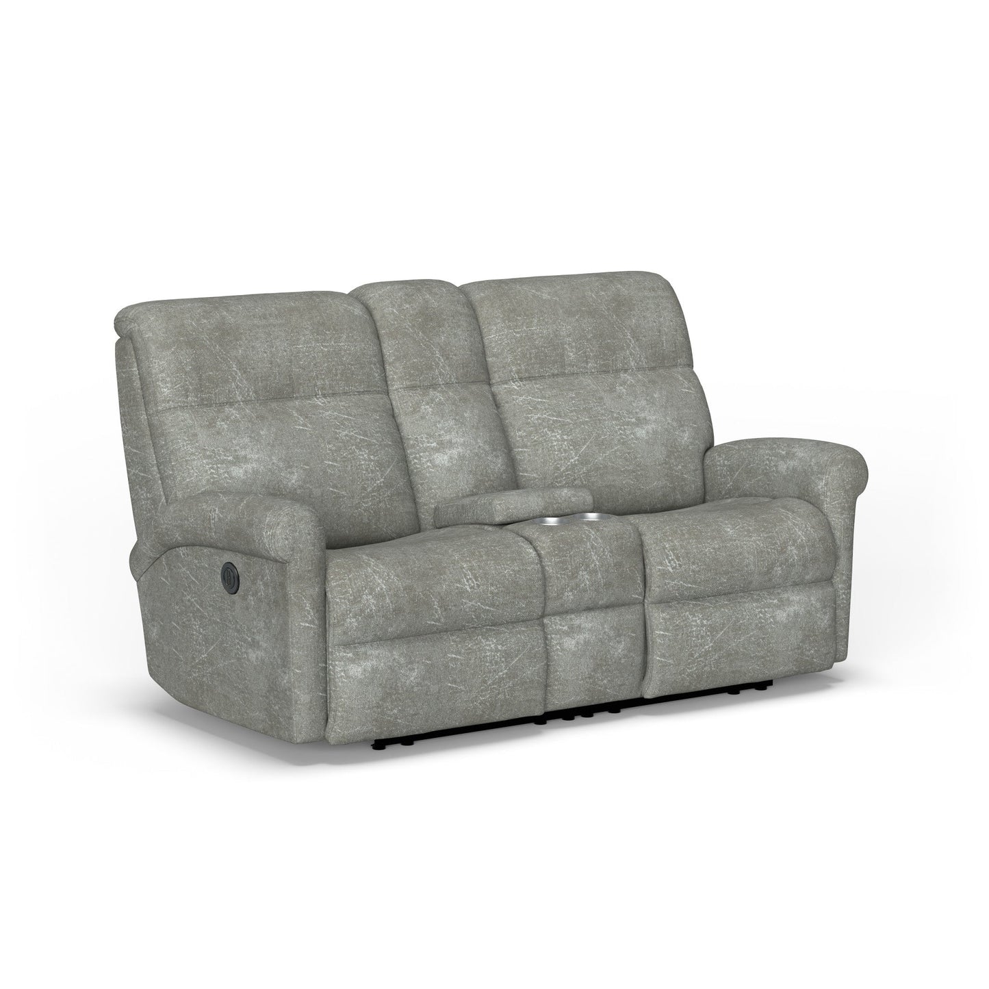 Davis Fabric Power Reclining Loveseat with Console