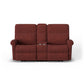 Davis Fabric Power Reclining Loveseat with Console & Power Headrests