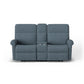Davis Fabric Power Reclining Loveseat with Console & Power Headrests