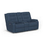Arlo Fabric Power Reclining Loveseat with Console & Power Headrests & Lumbar
