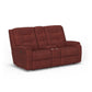 Arlo Fabric Power Reclining Loveseat with Console