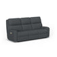 Rio Fabric Power Reclining Sofa with Power Headrests