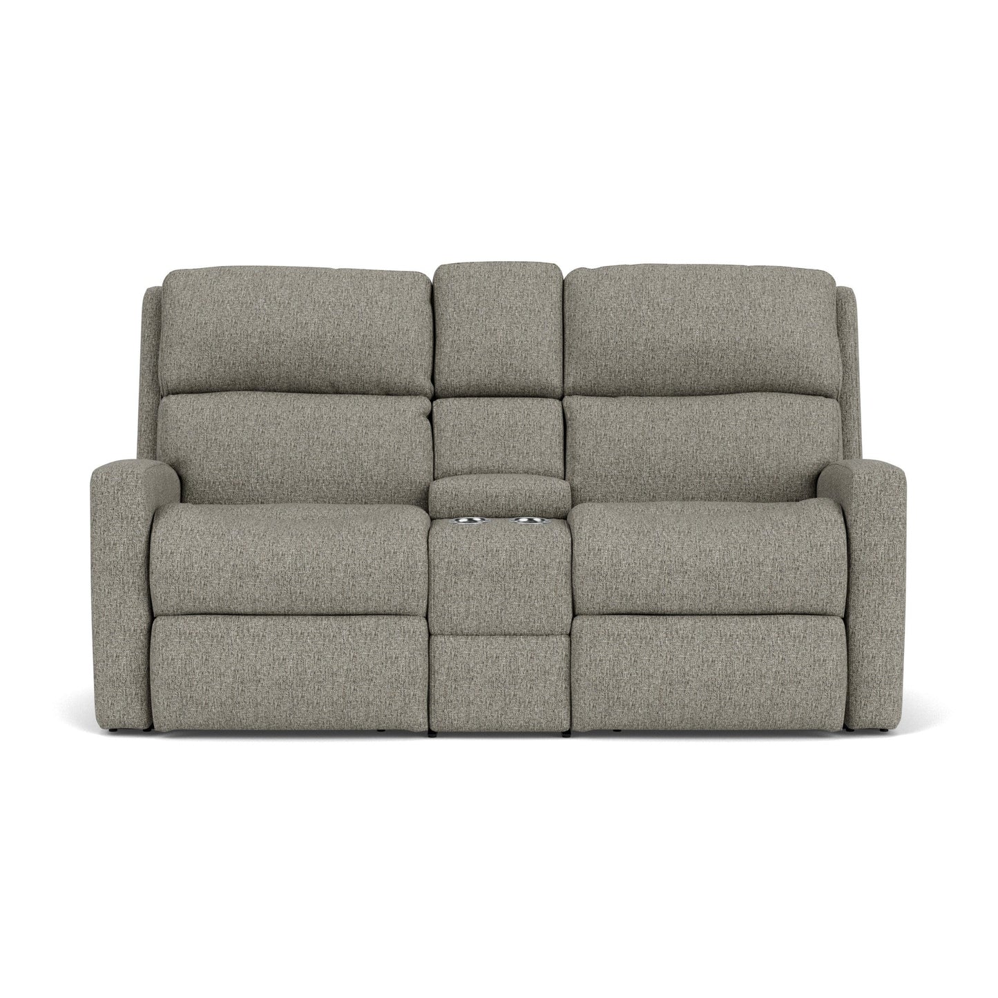 Catalina Fabric Power Reclining Loveseat with Console & Power Headrests