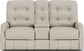 Devon Fabric Reclining Loveseat with Console