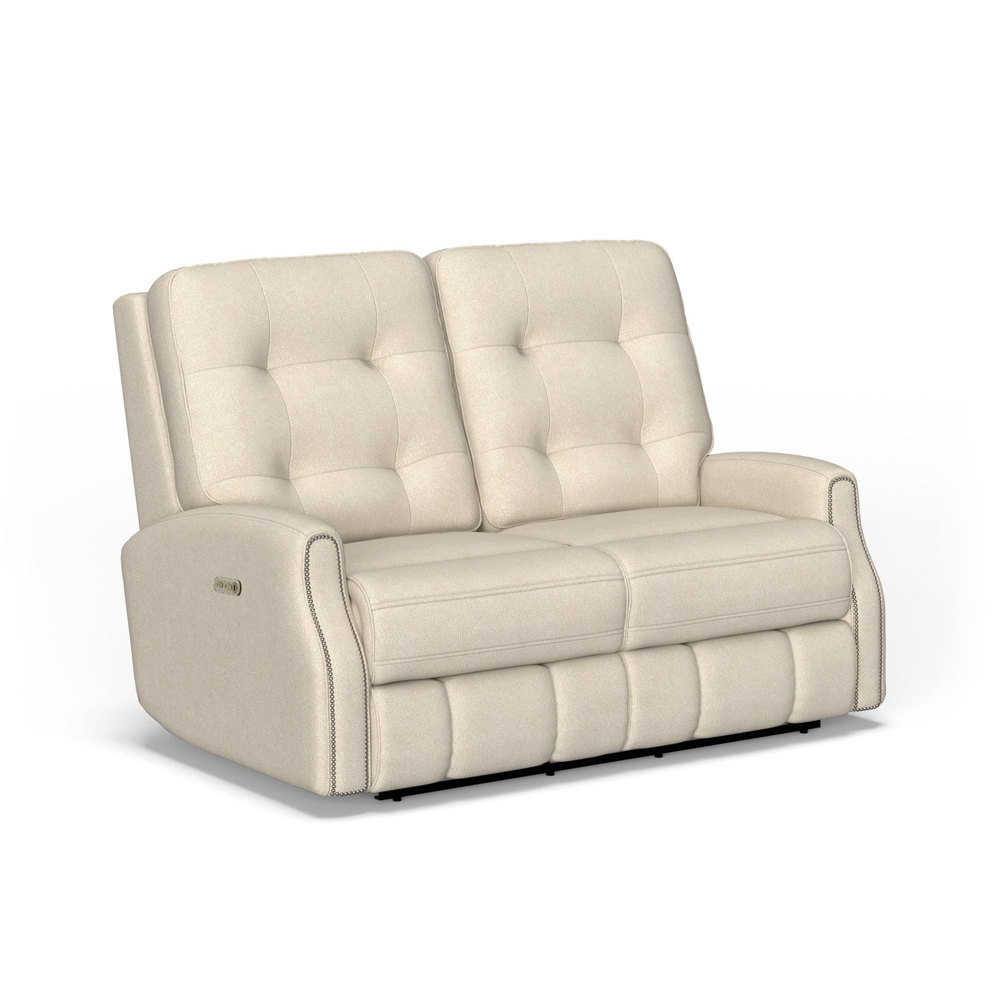 Devon Fabric Power Reclining Loveseat with Power Headrests