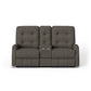 Devon Fabric Power Reclining Loveseat with Console & Power Headrests