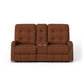 Devon Fabric Power Reclining Loveseat with Console & Power Headrests