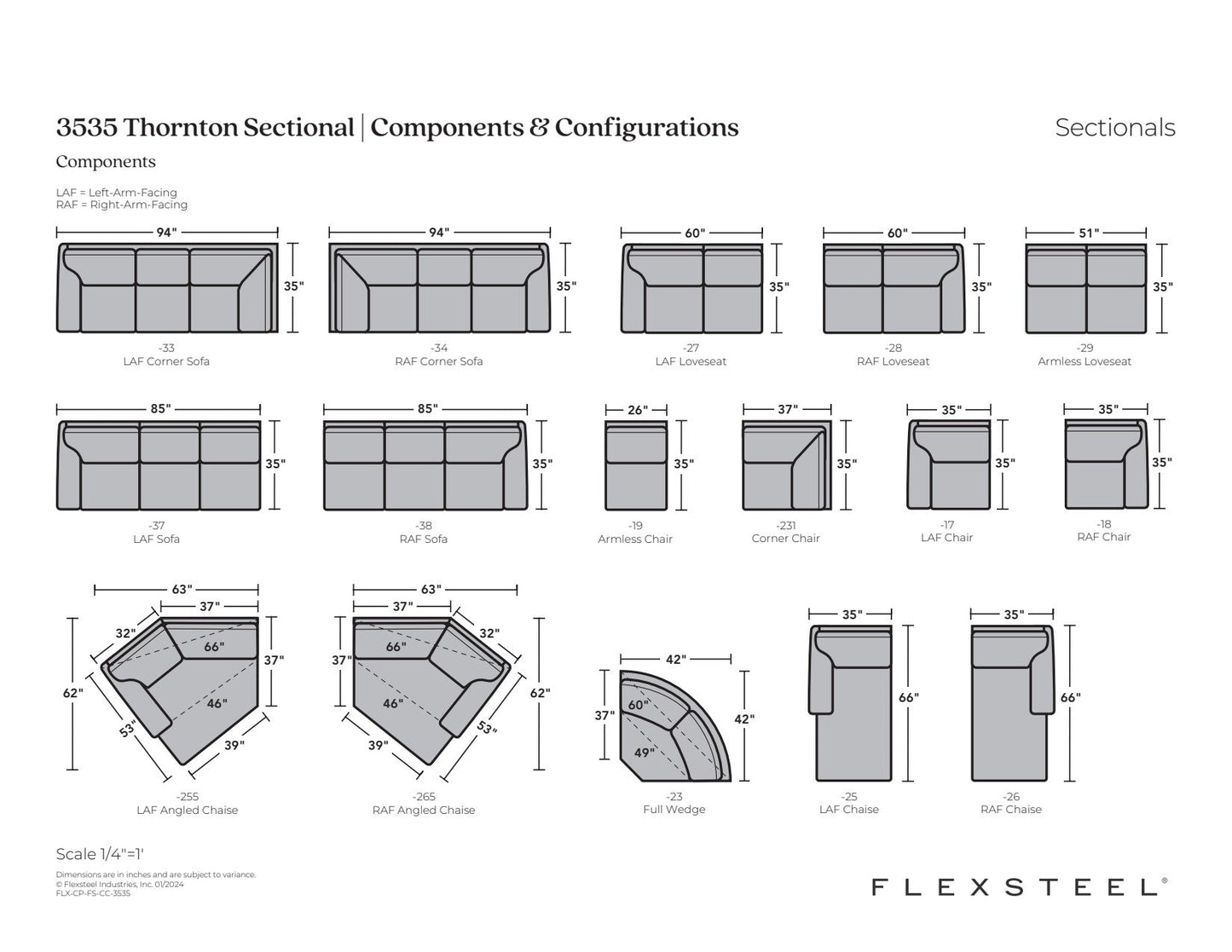Thornton Leather Sectional