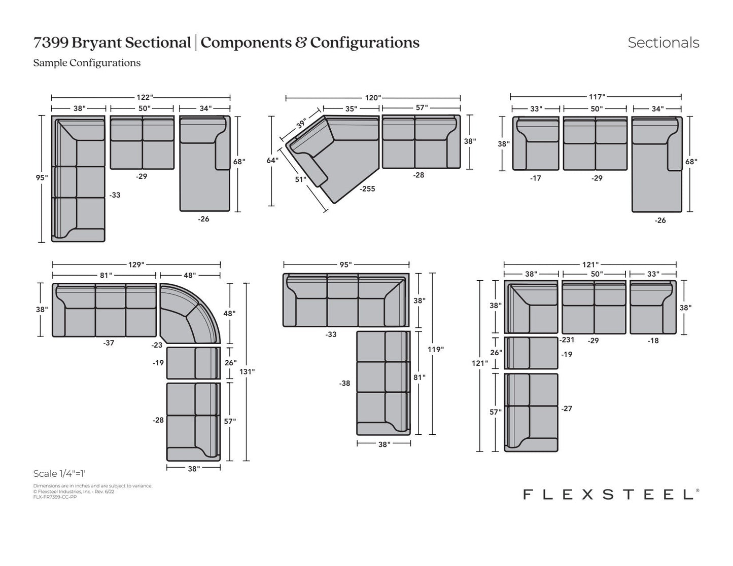Bryant Fabric Sectional
