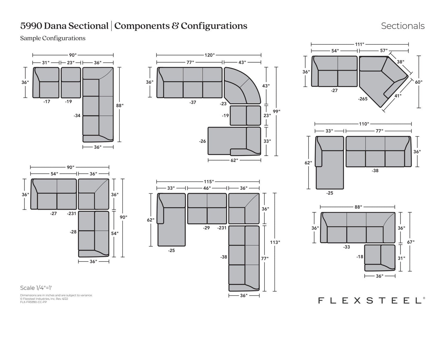 Dana Fabric Sectional