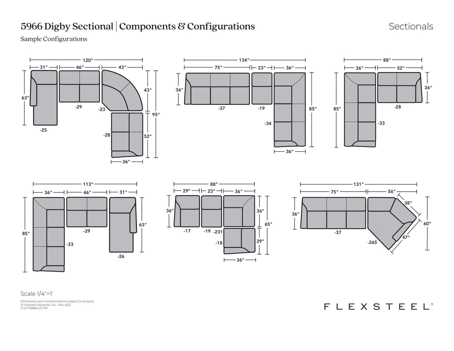 Digby Fabric Sectional