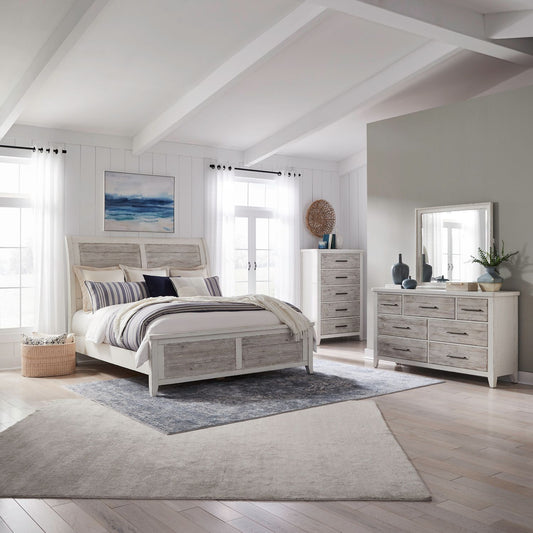 Backroads - King Sleigh Bed, Dresser & Mirror, Chest