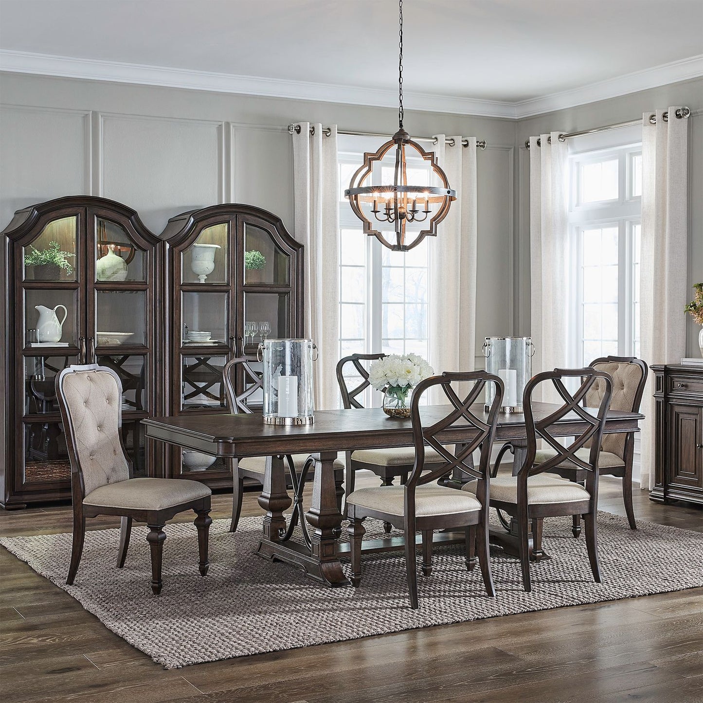 Provence Park - Alt 7 Piece Trestle Table Set