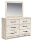 Lawroy Queen Panel Storage Bed with Mirrored Dresser, Chest and Nightstand