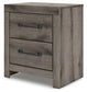 Graystorm Full Panel Bed with Storage with Mirrored Dresser, Chest and Nightstand
