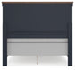 Landocken Full Panel Headboard with Mirrored Dresser and Nightstand