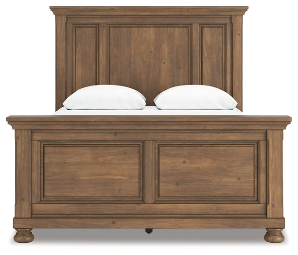 Feddinger Queen Panel Bed with Mirrored Dresser