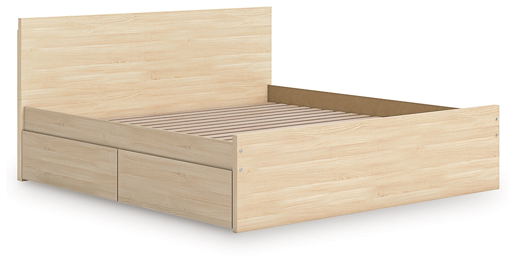 Onita Queen Panel Platform Bed with 2 Side Storage
