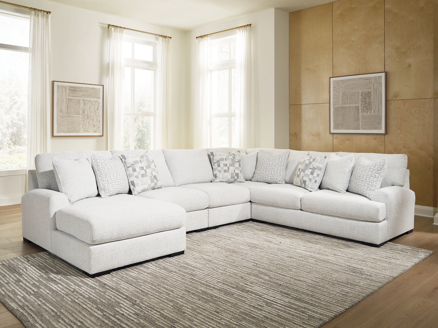 Misty-Lakes 5-Piece Sectional with Chaise