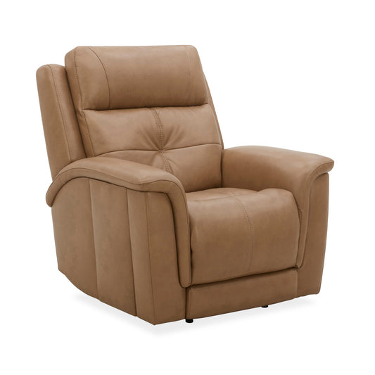 Ranger Brown Leather Power Recliner with Power Headrest, Lumbar, Heat & Massage