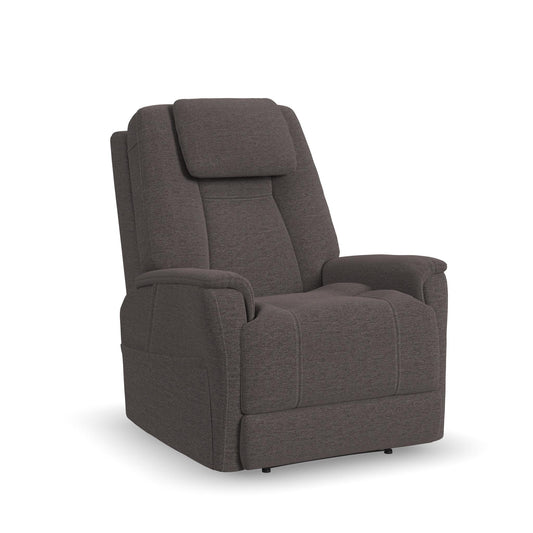 Zecliner Model 3+ Umber Fabric Power Rocking Sleep Recliner with Power Headrest, Lumbar, Heat & Massage