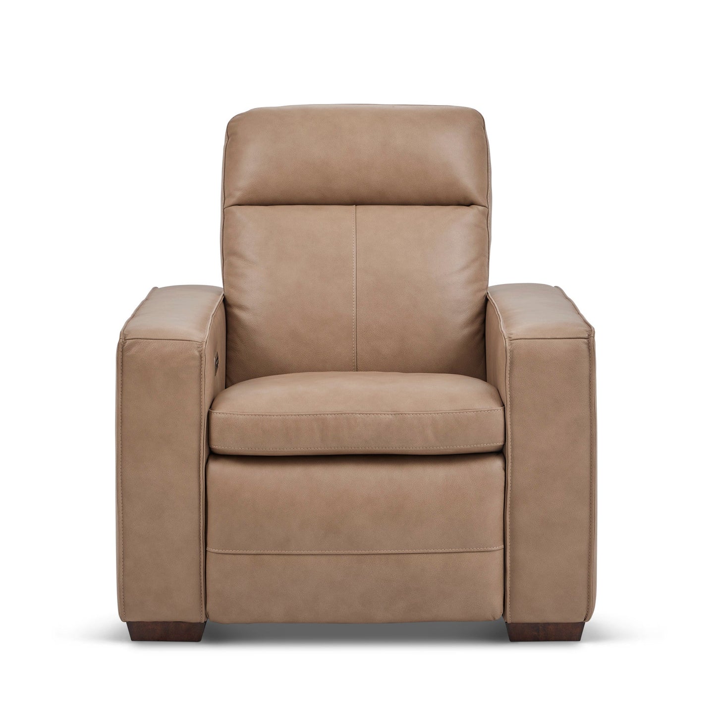 Dutch Leather Power Recliner with Power Headrest & Lumbar