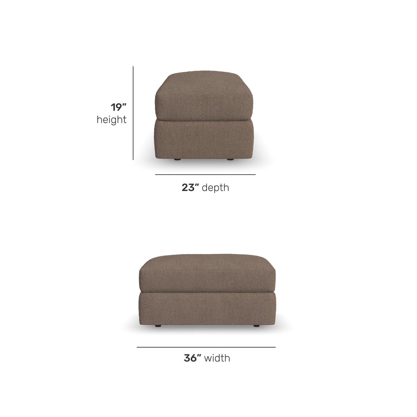 Chevy Fabric Ottoman