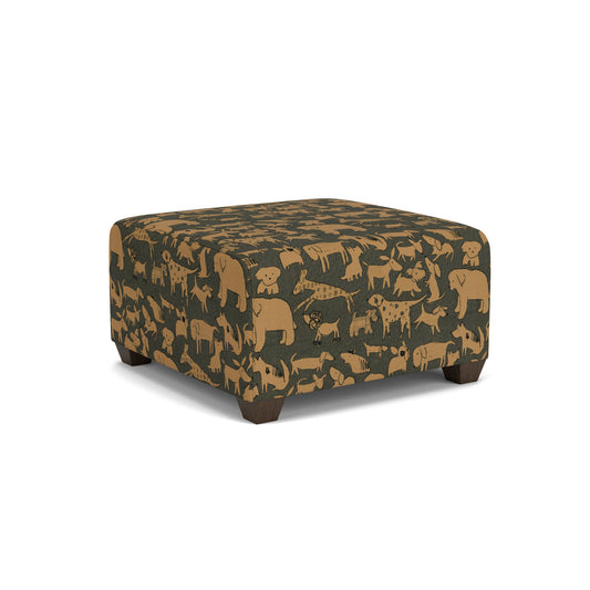 Freedom Fabric Square Cocktail Ottoman